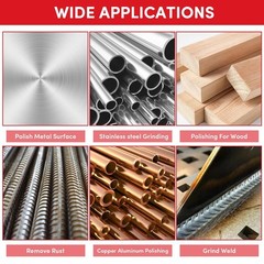 12 Pack 4.5″ Heavy Duty Wire Wheel Brushes for Angle Grinder, Rust Removal & Pol