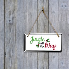 Christmas Home Decor 5×10 Hanging Plus Wall or Door Sign