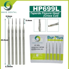 US WAVE Dental Burs Tungsten Carbide Burs HP 2.35mm Straight Low Speed Burs 5Pcs