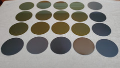 20 Old Historic 1980s 5″ Silicon Conductor Wafers Copper Plated in Original Box