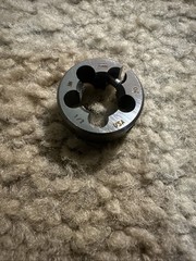 Hanson 1/2″-20 NF Round Dies 1″ OD Solid Die CS Carbon Steel USA