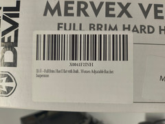 New Mervex Vent Full Brim Hard Hat With Built Type 1, Class C, Sz 52-63cm