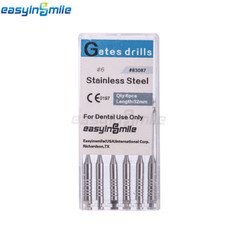 6pcs Endodontic Gates Drill Dental Peeso Reamers Glidden Rotary Paste Carriers