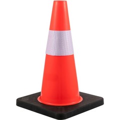 VEVOR 5 PCS Safety Cones Traffic Cones 18″ Orange Reflective Collars Road Cones
