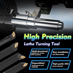 14PCS Indexable Lathe Turning Tool Kit