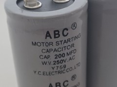 2Pk- 200MFD 200UF 42*70mm ABC CD60 Motor Start Capacitor 125VAC HVAC 125V