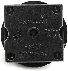 Black Fan Rotary Switch 4 Position 3 Speed Selector Switch Governor with Button&