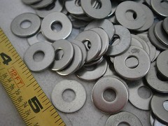 Flat Washers M5 DIN 9021B Stainless Steel Lot of 100 #4419