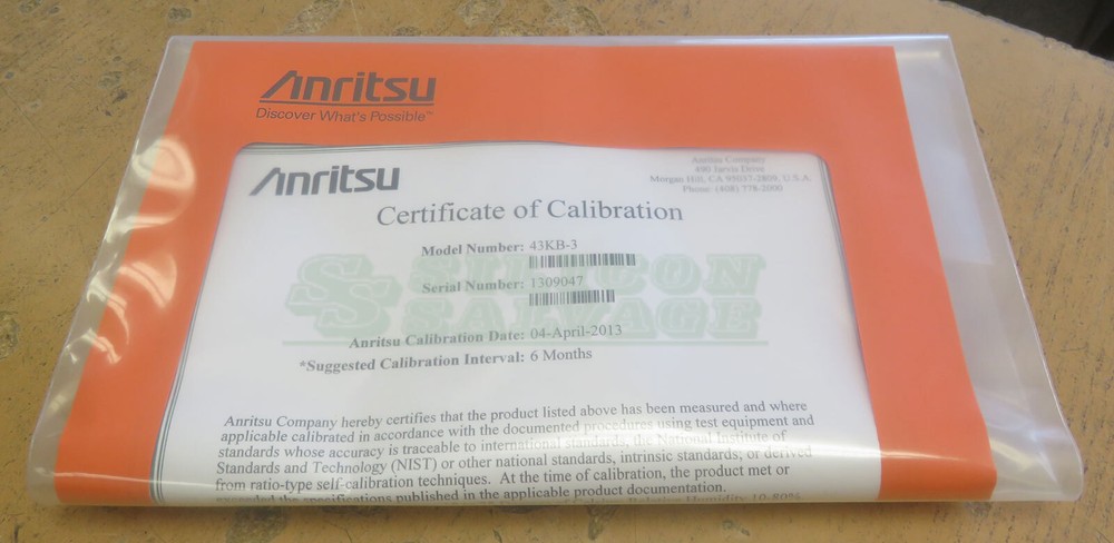 Anritsu 43KB-3 Fixed Attenuator 3 dB DC to 26.5 GHz K(m) – K(f) NEW