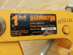 Harrington UBC010 Beam Clamp 1 ton Universal 3.0 in. to 7.5 in. Made in USA