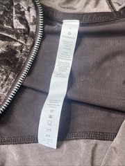 Lululemon Hooded Define Jacket Crushed Velvet French Press Brown Size 4