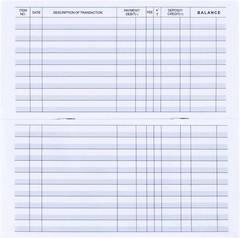 12 Pack Checkbook Register, Check Register Books for Personal and Work Use