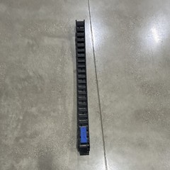Black Plastic Cable Track 2 in x 2 in x 39 in Segmented Carrier