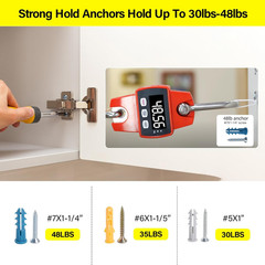 140Pcs Drywall Anchors and Screws Kit (3 Sizes) – Plastic Screw Anchors for Dryw