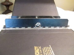SPECIALTY LOOSE LEAF Piano-Hinge Compression/Pull Binder Expands 3″ – 5-1/2″ EUC