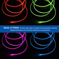 Fiber Optic Cable Car Side Glow Crystal Cables 2Meters 3mmx6mm