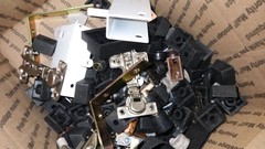 18 lb Bulk Furniture Cabinet Hardware Lot Euro Hinges Screws Brackets Cam Locks