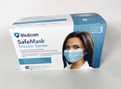 Medicom SafeMask Master Series ASTM Level 3 Ocean Surf Face Mask 50/PK 2057