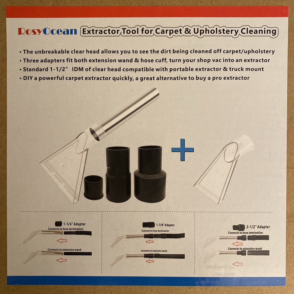 ROSY OCEAN Extractor Tool for Carpet & Upholstery Cleaning NEW IN BOX