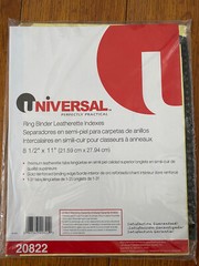Universal Office Products 20822 Leather-look Mylar Tab Dividers, 31 Numbered
