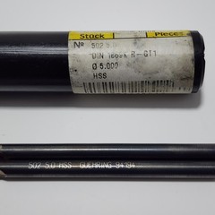 5.0mm / .197″ Dia. Long HSS Drills – Lot Of 2 New Guhring 502 Series 7-3/4″ OAL