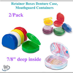 Dental Orthodontic Retainer Denture Storage Case Box Mouthguard Case, Upto 200Cs