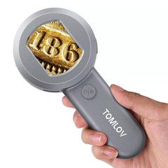 TOMLOV LED Digital Microscope for Gems Jeweler Magnifier Magnifying Glass Loupe