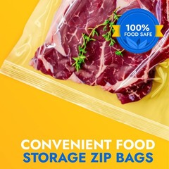 16″ x 16″ Reclosable Plastic Zip Bags, Pack of 10, 6 Mil Heavy-Duty Clear Pol…