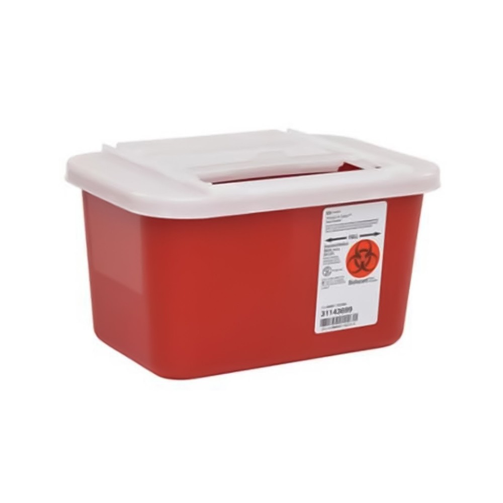 Cardinal Monoject Biohazard Sharps Container 1Gal 6.25x7x10.5″ Each