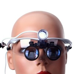3.5X Magnification Binocular Dental Loupe Surgery Magnifier Headlight LED Light