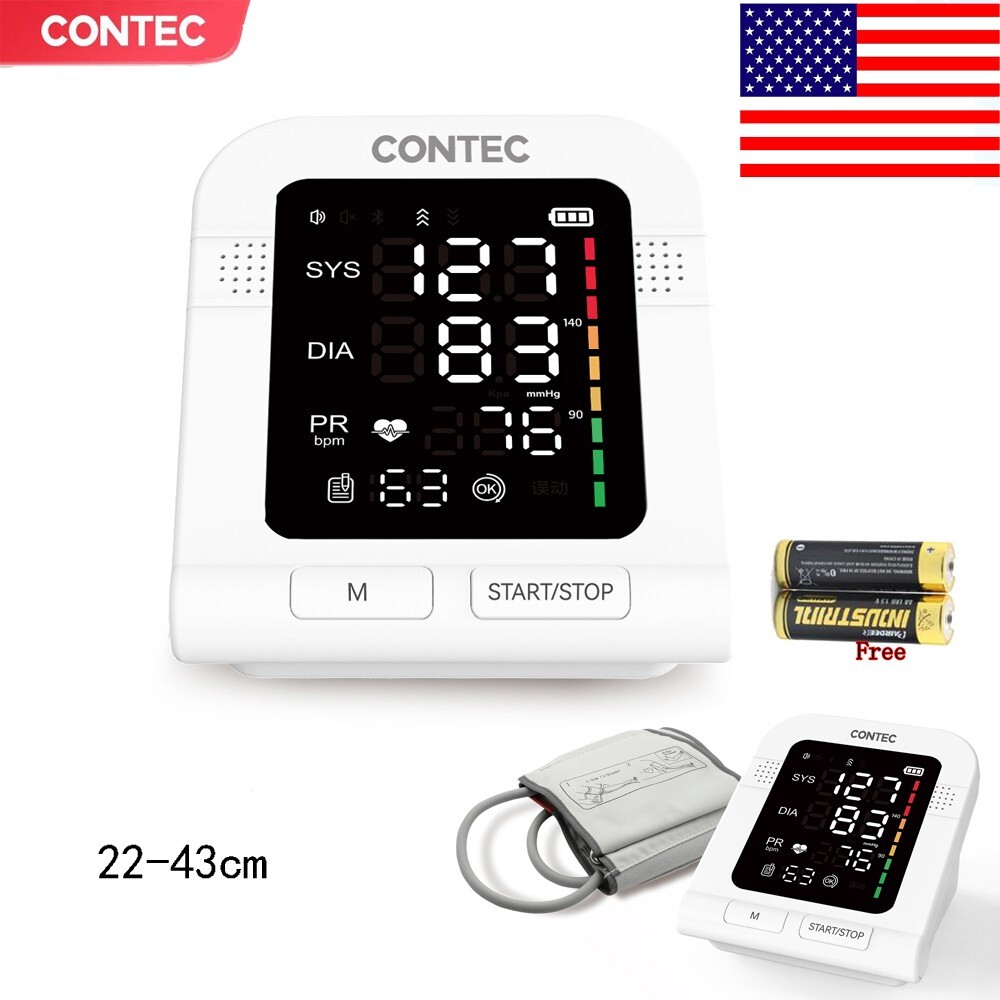 Blood Pressure Monitor Automatic Arm Digital Large adult Cuff Pulse Heart Rate
