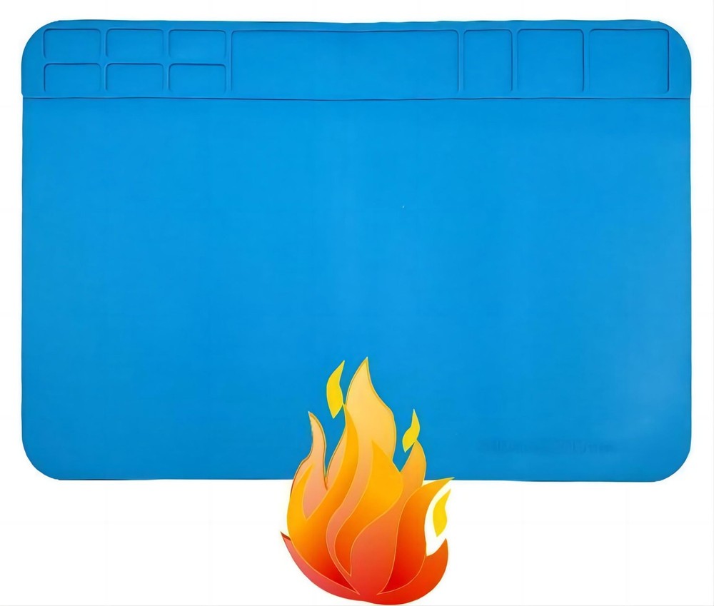 Heat Resistant 932°F Silicone Soldering Work Mat（S-130【11.8 x 7.9” / 30 x 20cm}