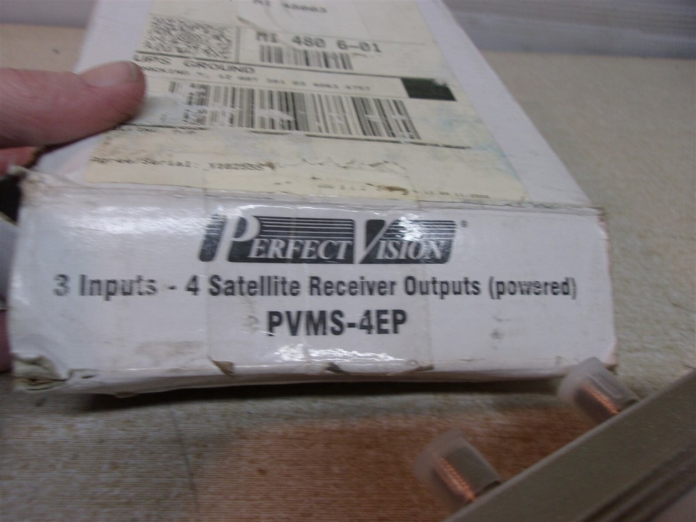 NEW Perfect Vision PVMS-4EP 3-Input Receiver Splitter *FREE SHIPPING*