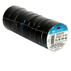 3M Temflex Vinyl Electrical Tape 165 Multi-purpose 3/4″ X 60FT Black 10 Roll