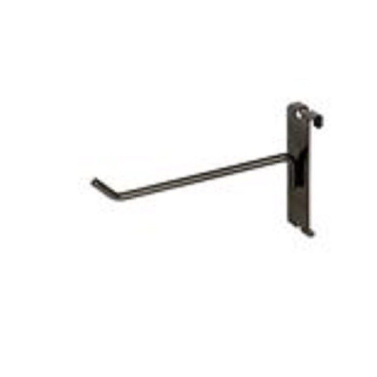 6″ Gridwall Hooks – 25 Black Hooks For Gridwall or Mini Grid Cube Displays