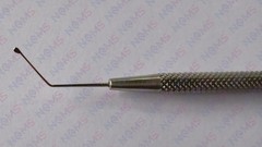 2 Pcs Drysdale Nucleus Manipulator 115mm Flattened Paddle Tip Round Knurl Handle