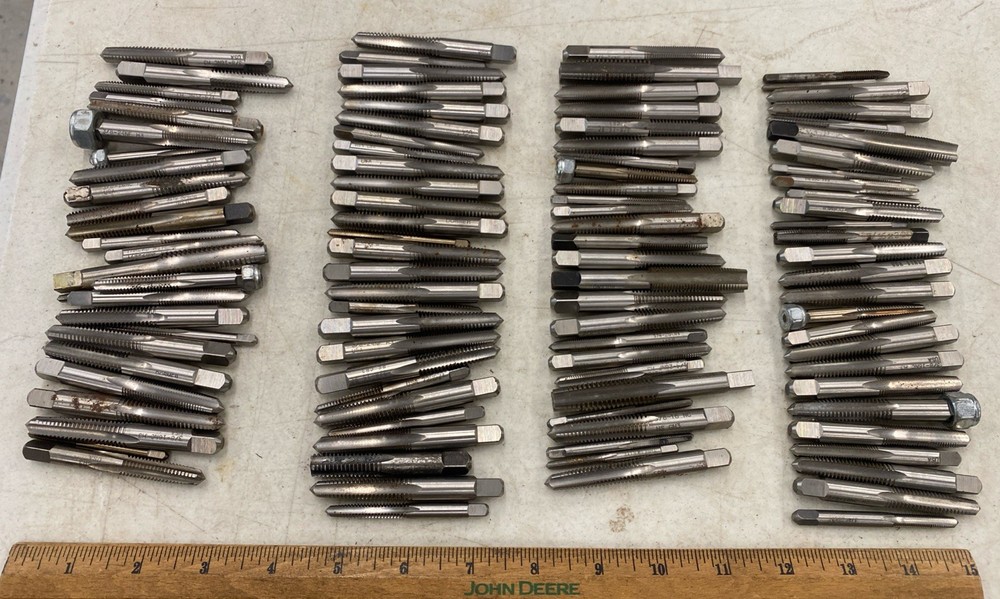 Lot of 100 plus Assorted Machinist Taps Made In The USA, READ Description M0939