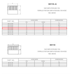 M16 x 1.5 Metric hydraulic fitting Straight Swivel Femal, 20411-16-06 & 00110-06