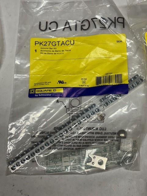 SQUARE D P27GTACU GROUNDING BAR KIT, 1 Kit ^
