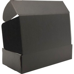 8x6x2 inches Small Shipping Boxes Set of 25 – Black Mailer Corrugated Cardboa…