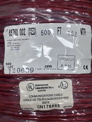Belden 88760 18AWG 1pr Twisted Pair Beldfoil Shield FEP Jacket**500 FT**