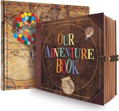 Our Adventure Book Travel Diary Photo Book, Scrapbook, Photo Album – Retro Vi…