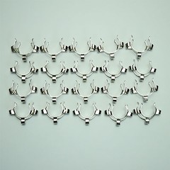 24#,Stainles Steel Clip,Keck Clamp,24/29 & 24/40 Glass Ground Joint,20Pcs/Pack