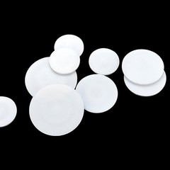 10x 0.5mm – 8mm Thick White Ptfe Round Flat Plastic Discs High Temp Low Friction