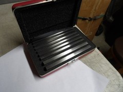 STARRETT # 384 4- Pair Steel Parallel Set in Red Padded Case NEW Free S&H