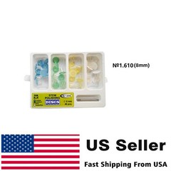 Dental Composite Finishing Polishing Disc Stem kit Mandrel 40PCS 8mm NO.1.610