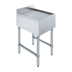 AmGood 18 in. x 22 in. Stainless Steel Underbar Drainboard