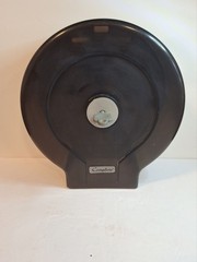 Complete Jumbo Commercial Toilet Paper Dispenser Wall Mount ABS Black 11-inch