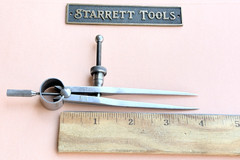 STARRETT No.77A Fay Spring-Type Dividers W/Square Legs; 4.0” Size & Capacity!
