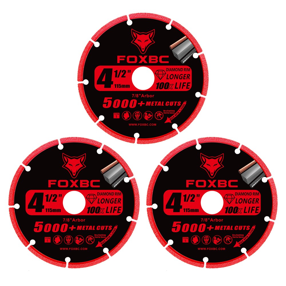 4.5 in. Diamond Metal Cut-Off Wheel -3 Pack